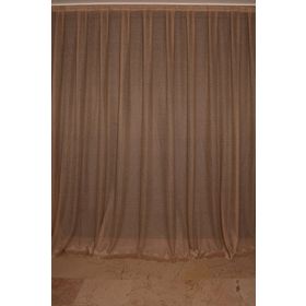 Akça Tekstil Vizon 300x260 cm Dar Etek Model Hazır Dikilmiş Pileli Fon Perde