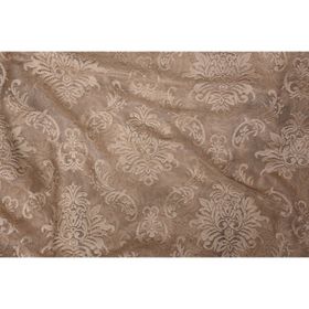 Akça Tekstil Vizon 75x260 cm Damaks Hazır dikilmiş Pileli Fon Perde