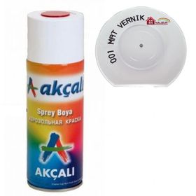 Akçalı 001 Mat Vernik 400 ML Sprey Boya