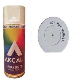 Akçalı 001 Mat Vernik 400 ML Sprey Boya