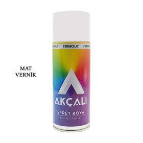 Akçalı 001 Mat Vernik 400 ML Sprey Boya