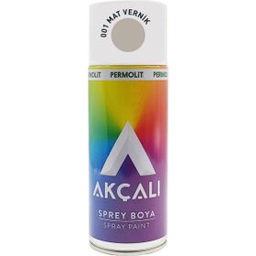 Akçalı 001 Mat Vernik 400 ML Sprey Boya