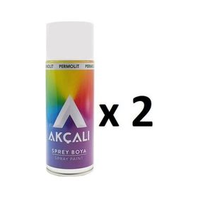 Akçalı 301 Parlak Beyaz 400 ml 2 Adet Sprey Boya