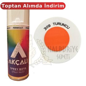 Akçalı 309 400 ml Turuncu Sprey Boya