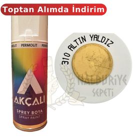 Akçalı 310 400 ml Metalik Altın Sprey Boya