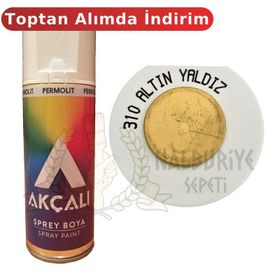 Akçalı 310 400 ml Metalik Altın Sprey Boya