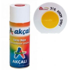 Akçalı 316 400 ml Krom Sarı Sprey Boya