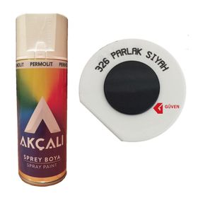 Akçalı 326 Parlak Siyah Sprey Boya