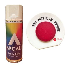 Akçalı 352 Metalik Pembe Sprey Boya