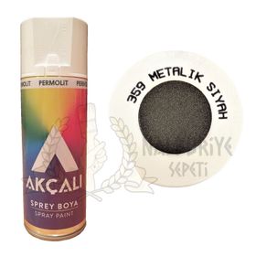 Akçalı 359 Metalik Siyah Sprey Boya