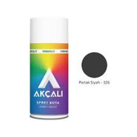 Akçalı 400 ml Parlak Siyah Solvent Bazlı Akrilik Sprey Boya