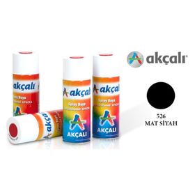 Akçalı 400 ml T-solvent Bazlı Mat Siyah Sprey Boya