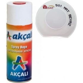 Akçalı 501 Düz Mat Beyaz Sprey Boya