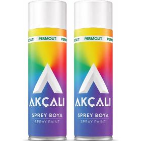 Akçalı 501 Mat Beyaz 400 ml 2 Adet Sprey Boya