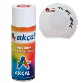 Akçalı 501 Mat Beyaz 400 ml Sprey Boya