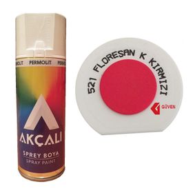 Akçalı 521 Floresan Koyu Kırmızı 400 ml Sprey Boya
