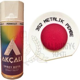 Akçalı Metalik Pembe 352 Simli 400 ml Sprey Boya
