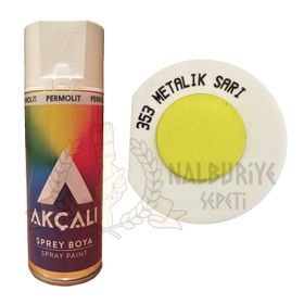Akçalı Metalik Sarı 353 Simli 400 ml Sprey Boya