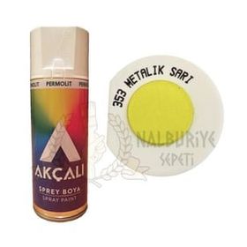 Akçalı Metalik Sarı 353 Simli 400 ml Sprey Boya