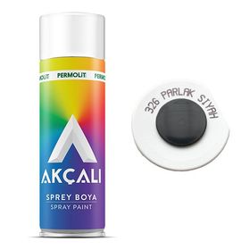 Akçalı Parlak Siyah 326 400 ml Sprey Boya