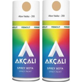 Akçalı R310 Altın Yaldız 400 ml 2 Adet Sprey Boya