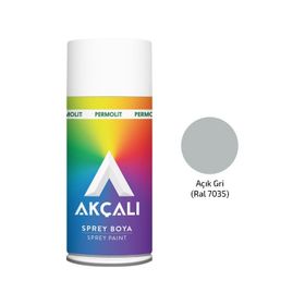 Akçalı RAL 7035 Açık Gri Akrilik Düz Renkli Sprey Boya