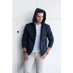 Akçaylar Regular Fit Kapşüsonlu Fermuarlı 3 İplikli Erkek Sweatshirt
