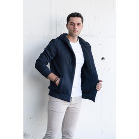 Akçaylar Regular Fit Kapşüsonlu Fermuarlı 3 İplikli Erkek Sweatshirt