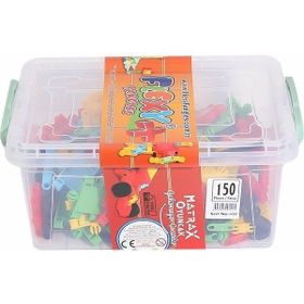 Akçiçek Oyuncak 1225 150 Parça Flexy Tangles Bloklar