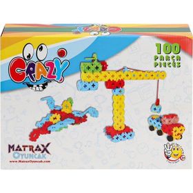 Akçiçek Oyuncak 1713 Crazy 100 Parça Blok Seti
