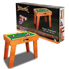 Akçiçek Oyuncak Ahşap Bilardo Oyunu