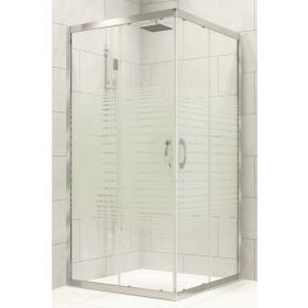 Akdemir yapı market Yükseklik 190 cm 120x120 cm Kare 5 mm Orta Buzlu Siyah Karolaj Cam Durul Duşakabin