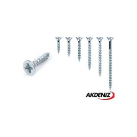 Akdeniz 3.5x13 mm Çinko 1000 Adet Sunta Vidası