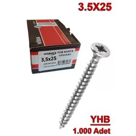Akdeniz 3.5x25 1000 Adet Sunta Vidası