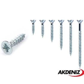 Akdeniz 4.0x25 mm Çinko 500 Adet Sunta Vidası