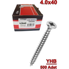 Akdeniz 4.0x40 mm 500 Adet Sunta Vidası