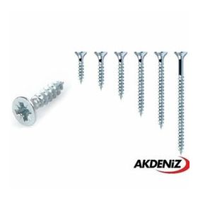 Akdeniz 4.5x60 mm Çinko 200 Adet Sunta Vidası