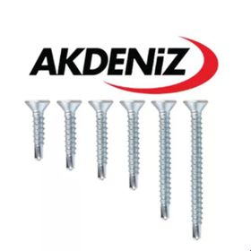Akdeniz 4.8x80 mm 200 Adet Matkap Uçlu Vida