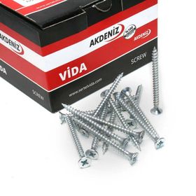Akdeniz 5.0x40 Çinko 200 Adet Sunta Vidası