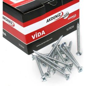 Akdeniz 5.0x40 Çinko 200 Adet Sunta Vidası