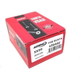 Akdeniz 5.0x50 mm Çinko 200 Adet Sunta Vidası
