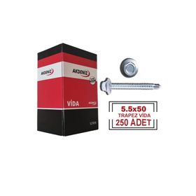 Akdeniz 5.5x50 250 Adet Trapez Çatı Vidası
