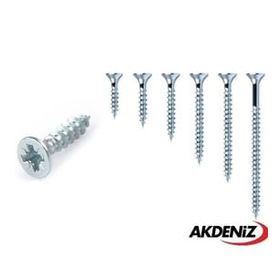 Akdeniz 6.0x60 mm Çinko 200 Adet Sunta Vidası
