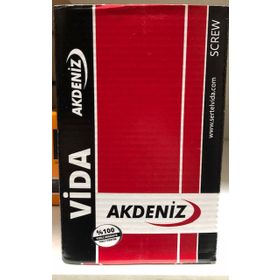 Akdeniz 6.0x80 mm Çinko 100 Adet Sunta Vidası