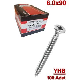 Akdeniz 6.0x90 mm 100 Adet Sunta Vidası