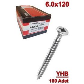 Akdeniz 6x120 YHB 100 Adet Sunta Vidası
