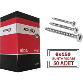 Akdeniz 6x150 mm Sunta Vidası
