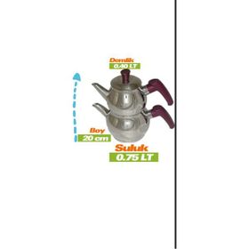 Akdeniz FMA00635 Küre Çelik Minti Boy Çaydanlık