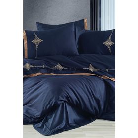 Akella 82 Tel Pamuk Saten 200x220 cm Kırmızı Çift Kişilik Nevresim Takımı