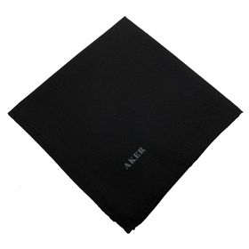 Aker 911 Siyah Twill Düz İpek Eşarp